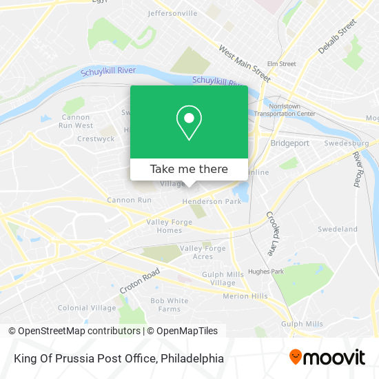 Mapa de King Of Prussia Post Office