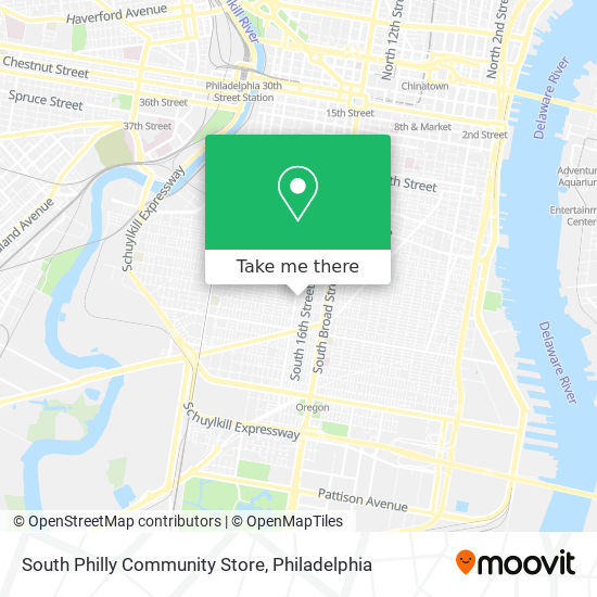 Mapa de South Philly Community Store