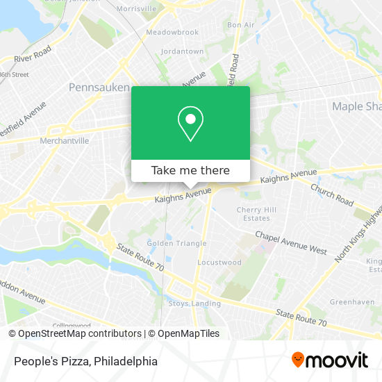 People's Pizza map