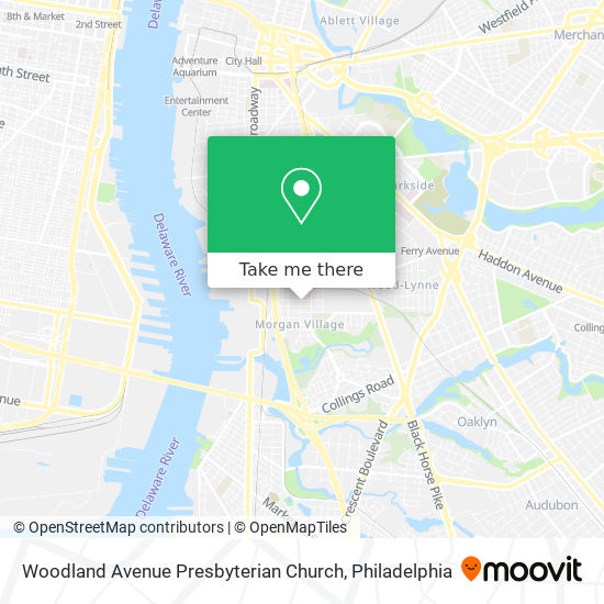 Woodland Avenue Presbyterian Church map