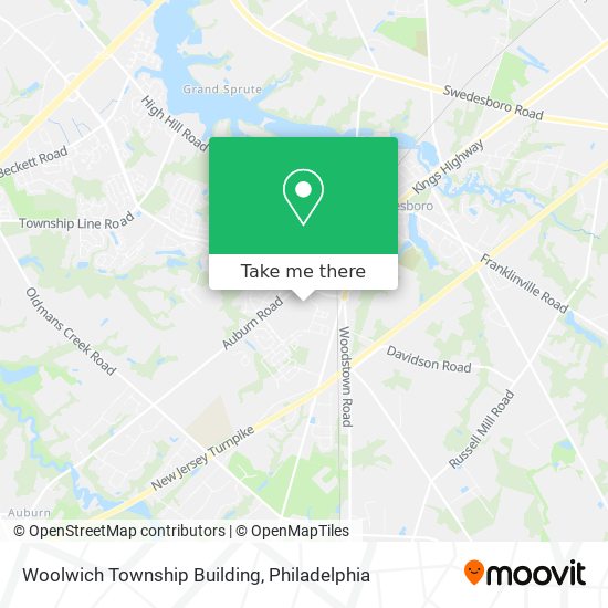 Mapa de Woolwich Township Building