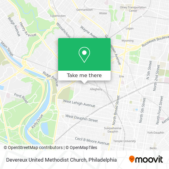 Devereux United Methodist Church map