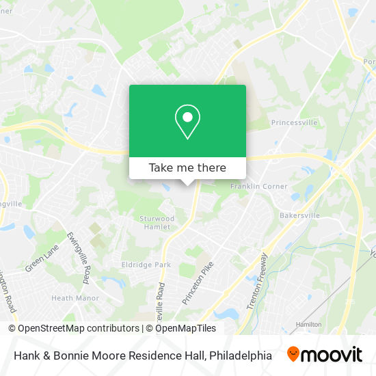 Hank & Bonnie Moore Residence Hall map