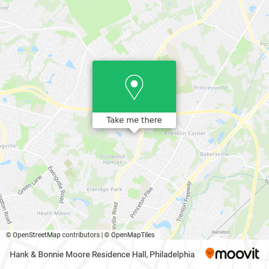 Mapa de Hank & Bonnie Moore Residence Hall