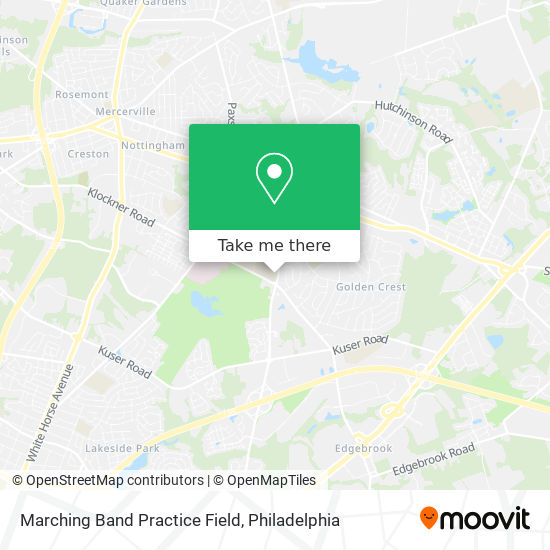 Marching Band Practice Field map
