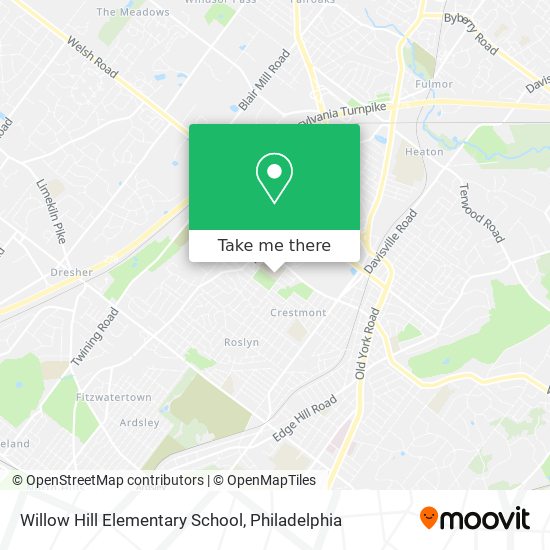 Willow Hill Elementary School map