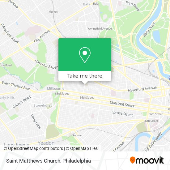 Saint Matthews Church map