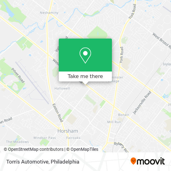 Tom's Automotive map