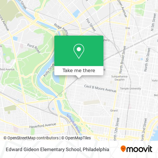 Mapa de Edward Gideon Elementary School