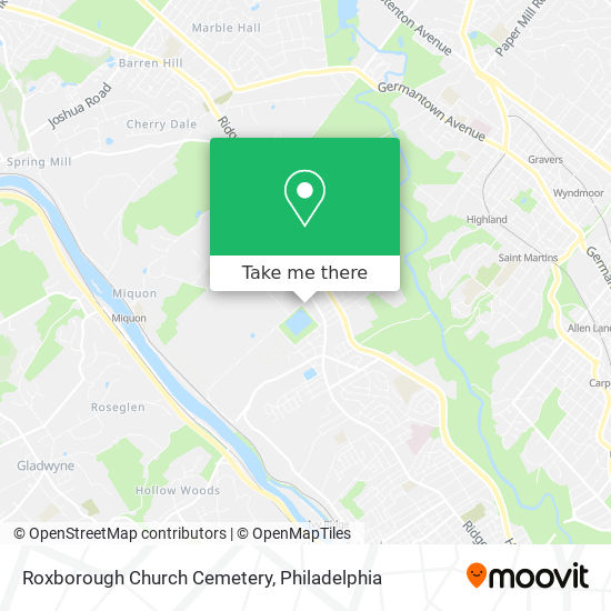 Mapa de Roxborough Church Cemetery