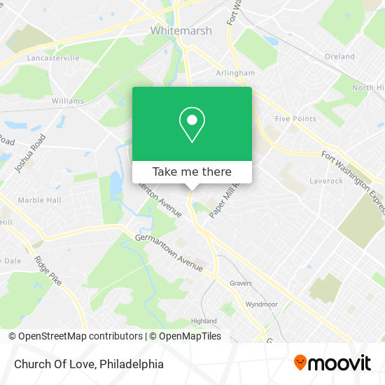 Church Of Love map