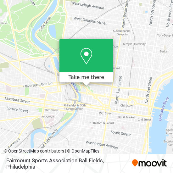 Fairmount Sports Association Ball Fields map