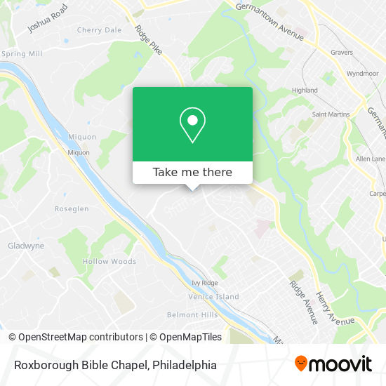 Roxborough Bible Chapel map