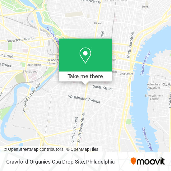 Crawford Organics Csa Drop Site map