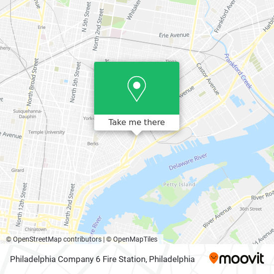 Philadelphia Company 6 Fire Station map