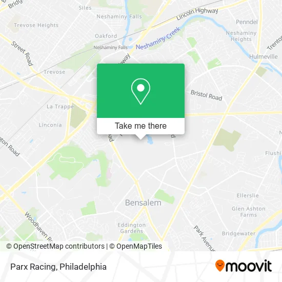 Mapa de Parx Racing