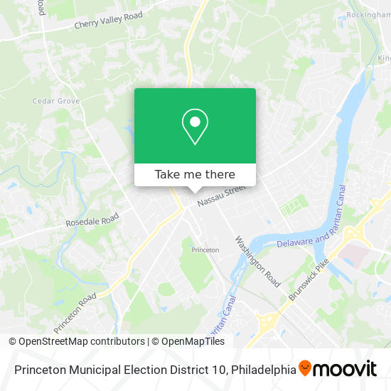 Mapa de Princeton Municipal Election District 10