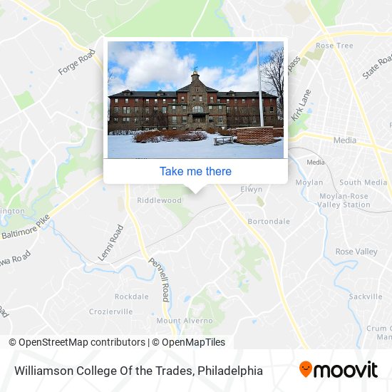 Williamson College Of the Trades map