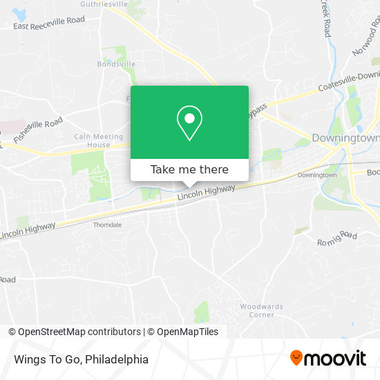 Wings To Go map