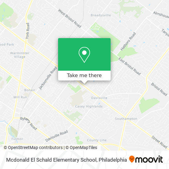 Mcdonald El Schald Elementary School map