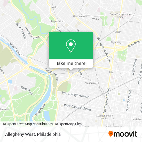 Mapa de Allegheny West