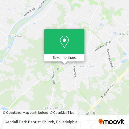 Kendall Park Baptist Church map