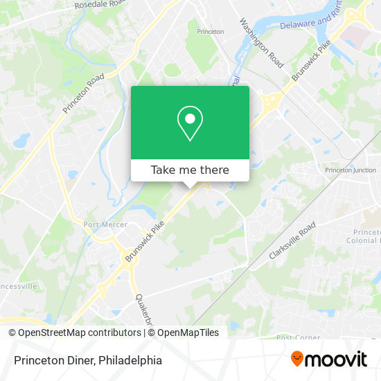 Mapa de Princeton Diner