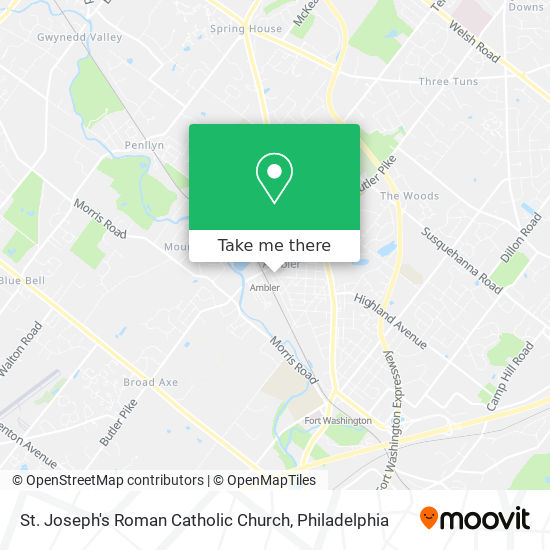 St. Joseph's Roman Catholic Church map