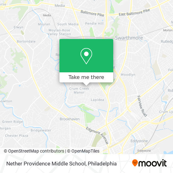 Mapa de Nether Providence Middle School