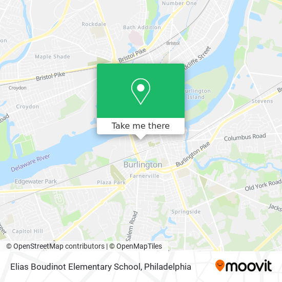 Elias Boudinot Elementary School map