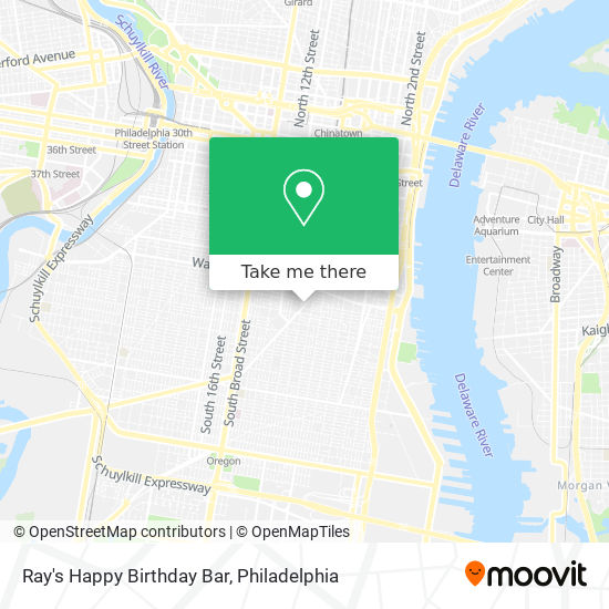 Ray's Happy Birthday Bar map