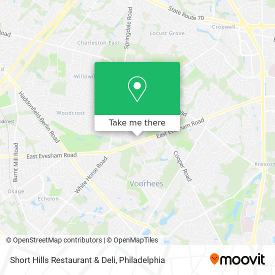 Mapa de Short Hills Restaurant & Deli