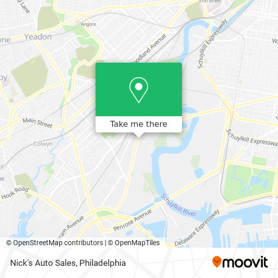 Nick's Auto Sales map