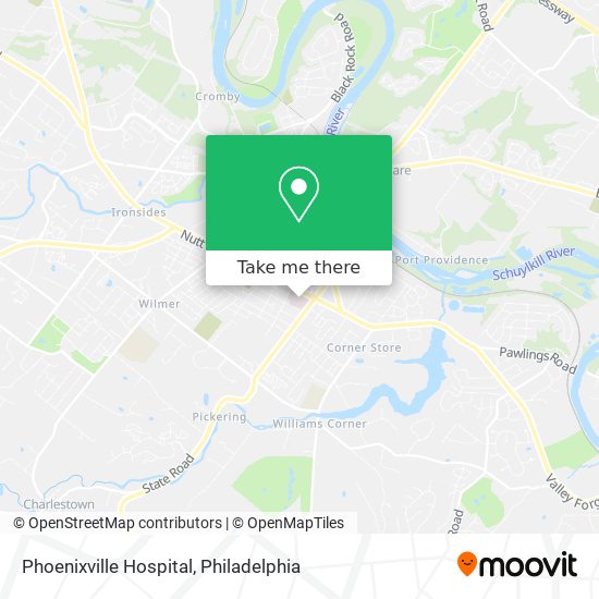 Mapa de Phoenixville Hospital