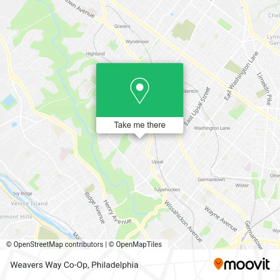 Weavers Way Co-Op map