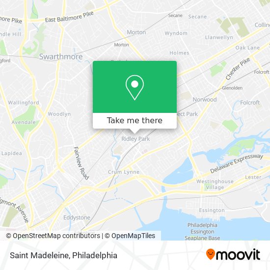 Saint Madeleine map