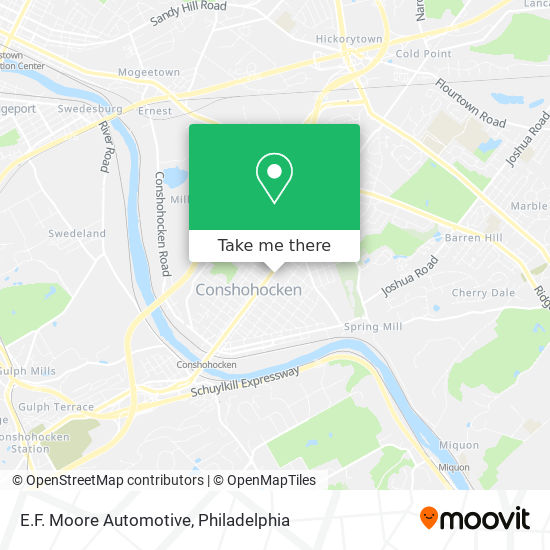 E.F. Moore Automotive map