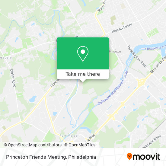 Mapa de Princeton Friends Meeting
