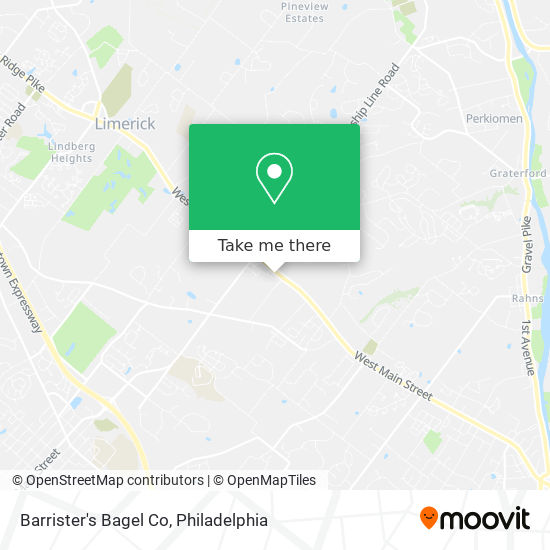 Barrister's Bagel Co map