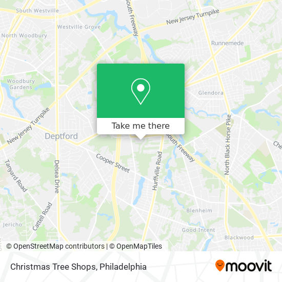 Christmas Tree Shops map