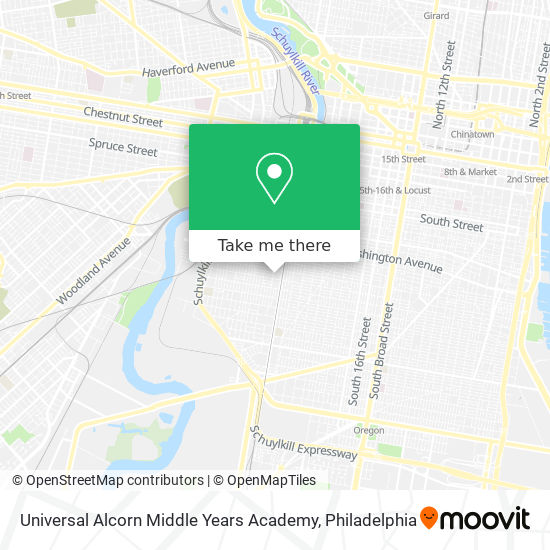 Universal Alcorn Middle Years Academy map