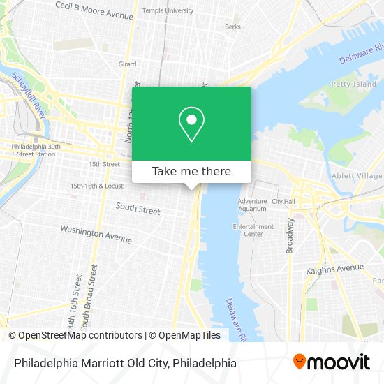 Philadelphia Marriott Old City map