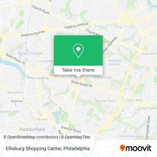 Ellisburg Shopping Center map