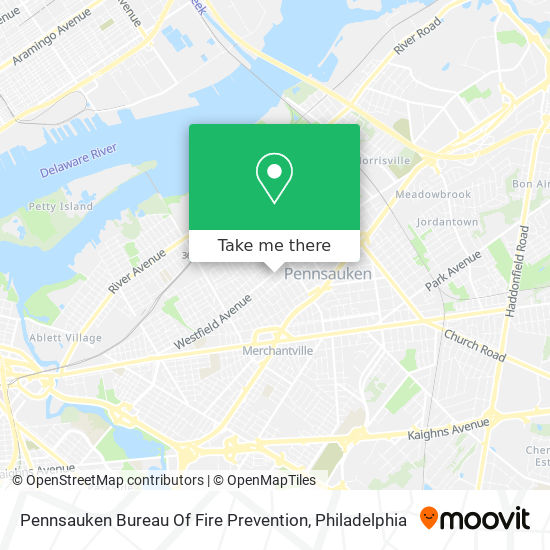 Mapa de Pennsauken Bureau Of Fire Prevention