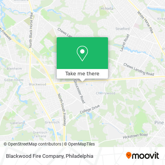 Blackwood Fire Company map