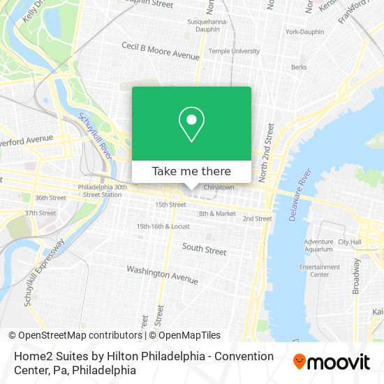 Home2 Suites by Hilton Philadelphia - Convention Center, Pa map