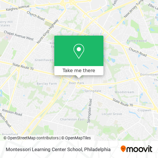 Mapa de Montessori Learning Center School