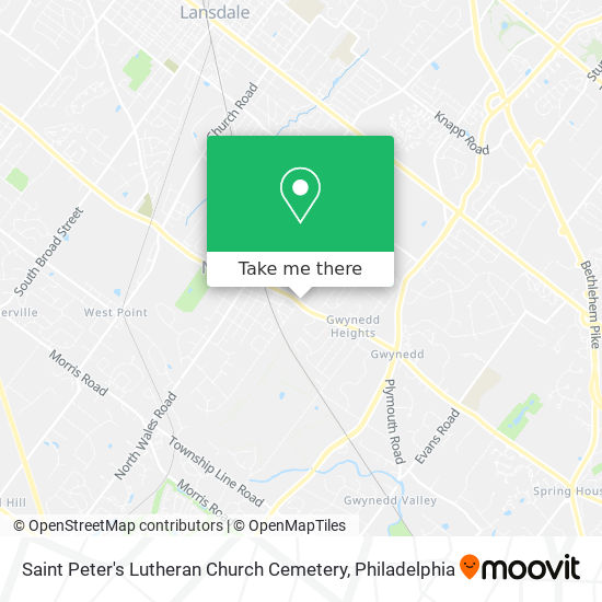 Saint Peter's Lutheran Church Cemetery map