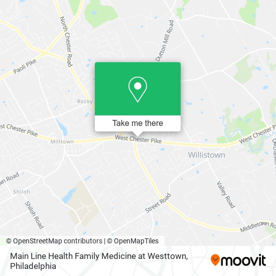 Main Line Health Family Medicine at Westtown map