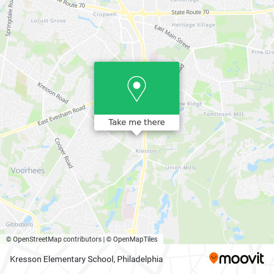 Mapa de Kresson Elementary School